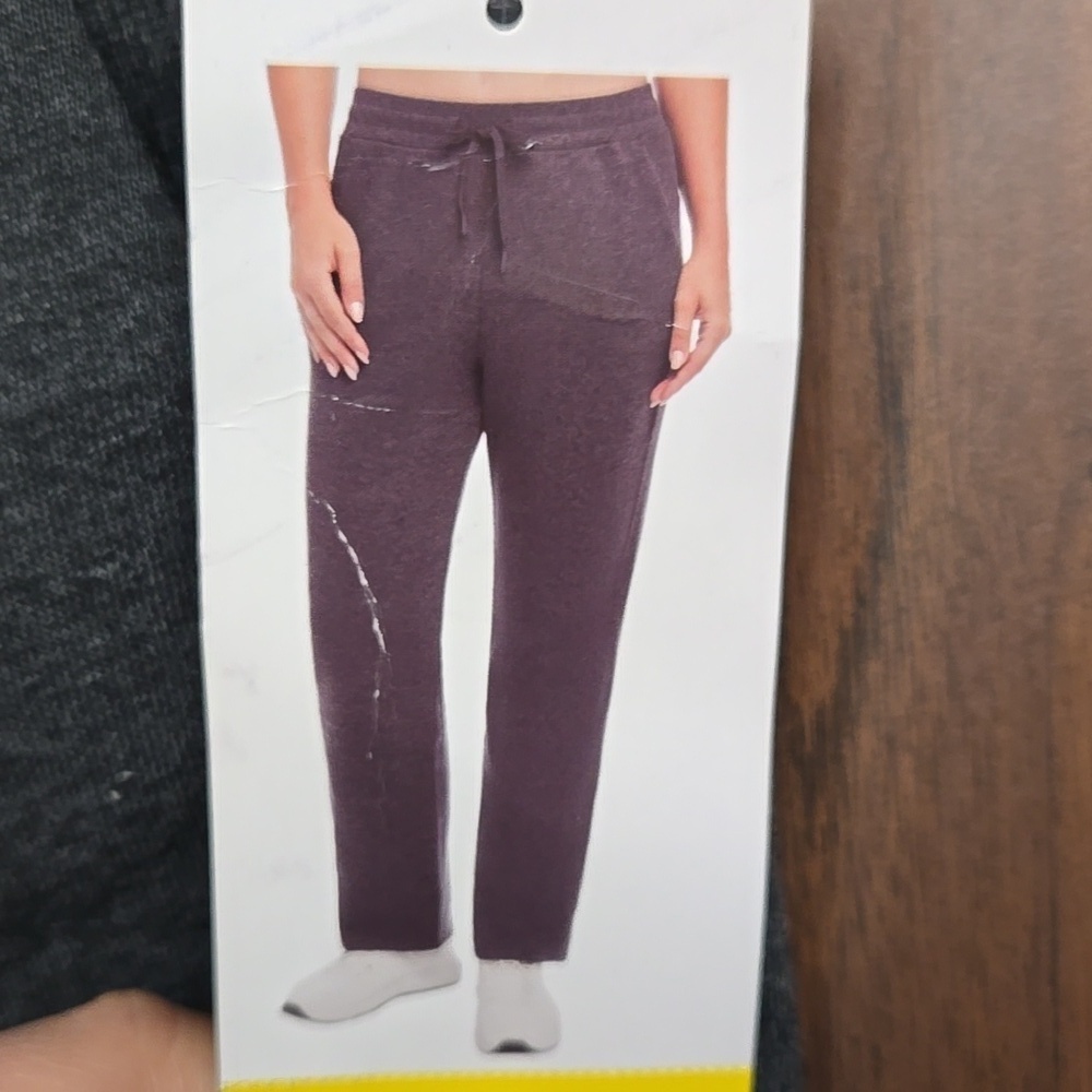 Danskin Size S Grey Fleece Lined Lounge Pant